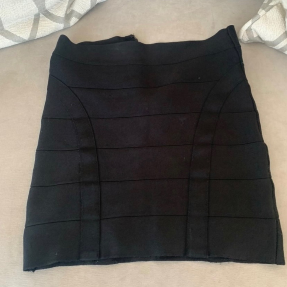 bebe black bandage skirt